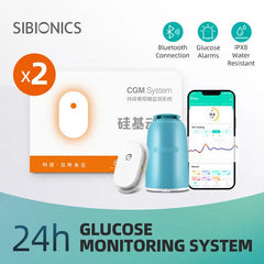 Sibionics Blood Glucose Meter 24h Real Time Monitoring Tester Diabetes Suger Sensor Health Monitors For Home Scanner Finger-Free