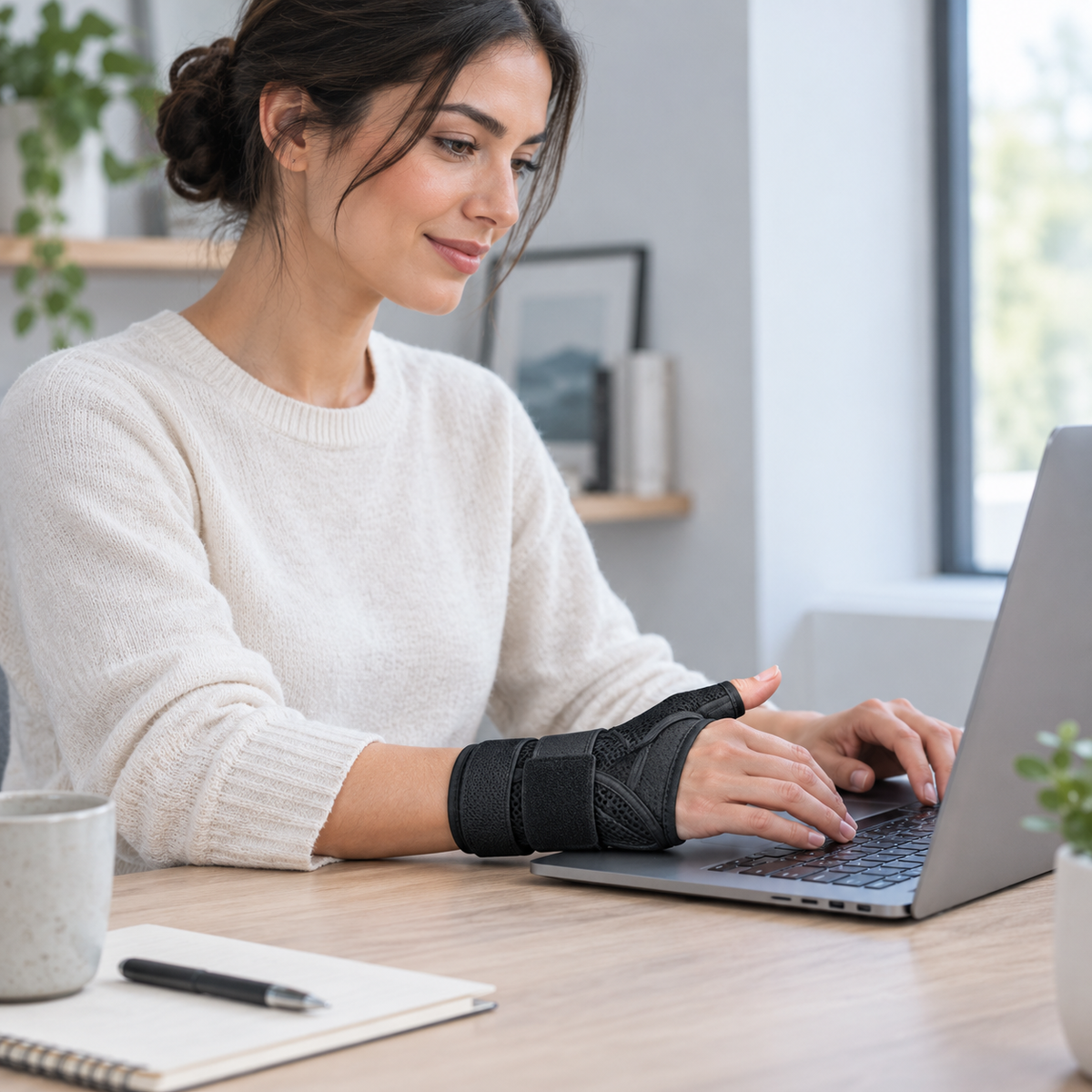 Person using everyday support comfortably